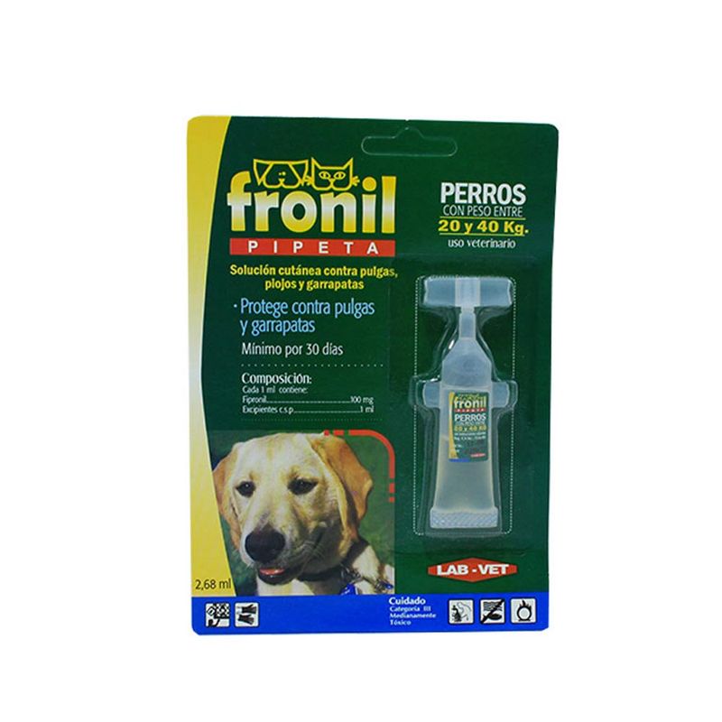 Medicamento Fronil 40 para perro envío gratis en Kanú Kanú | Tienda De Alimento Para Perro Y Gato Gratis - Kanu.Pet