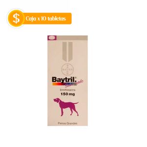 Baytril 150 mg Caja x 10 Tabletas Para Perro