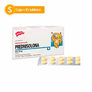 Prednisolona 20 Mg Caja x 10 Para Todas