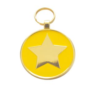 Medalla Estella Amarilla Ref 18 Para Perro