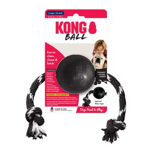 Juguete Kong Pelota Caucho Con Lazo Extreme Para Perro