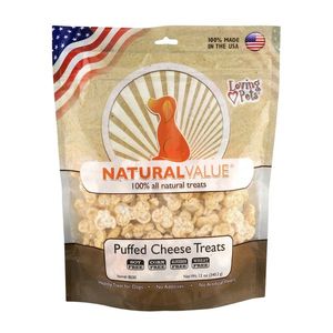 Galletas Natural Value Puffed Cheese Para Perro 35.4 Gr