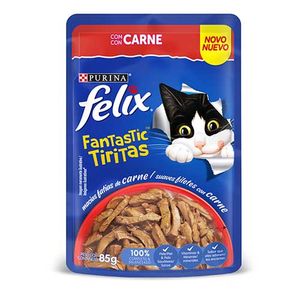 Alimento Para Gato - Felix Fantastic Tiritas Carne