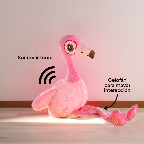 Peluche para perros Nutria con sonido Flamingo