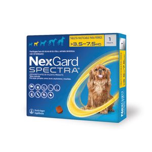 Antipulgas Nexgard spectra s 3.5 a 7 kg para perro