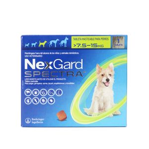Antipulgas Nexgard spectra m 7 a 15 kg para perro
