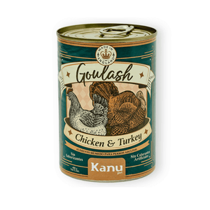 Alimento Húmedo para perro adulto Goulash Pollo y Pavo Kanu Pet x 400 g Lata