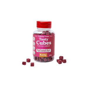 Snack Liofilizado para perros Tasty Cubes Remolacha Kanu Pet x 20 g  tarro